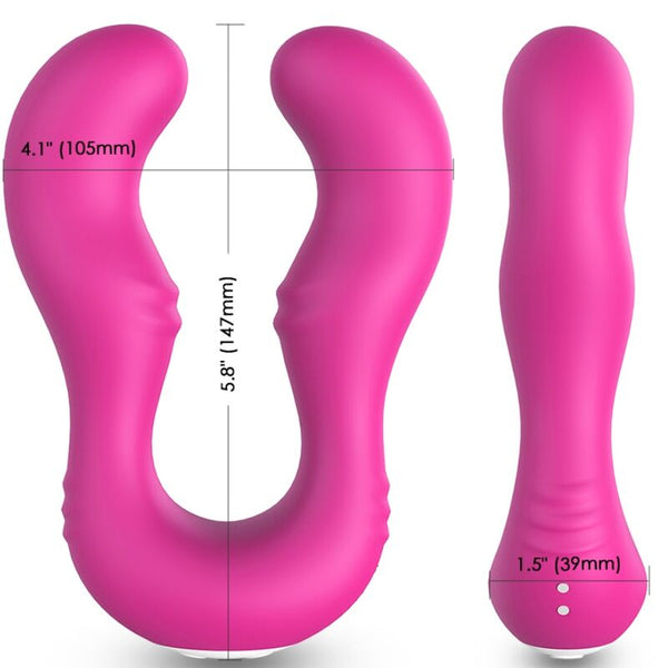 Seraph vibrador doble control remoto fucsia