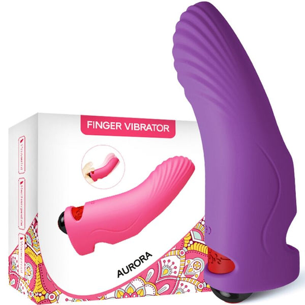 Aurora vibrador dedal violeta