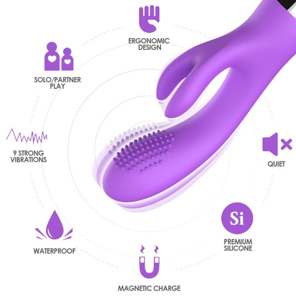 Vibrador rabbit violeta