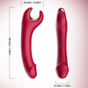 Prince dildo vibrador y rotador rojo