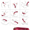 Prince dildo vibrador y rotador rojo