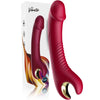 Prince dildo vibrador y rotador rojo