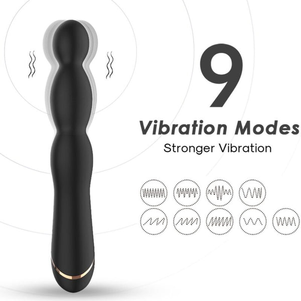 Bambu vibrador ajustable negro
