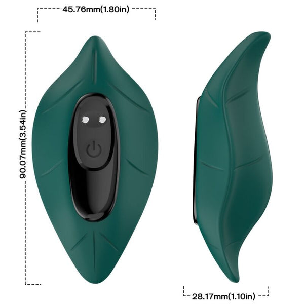 Estimulador y vibrador control remoto verde