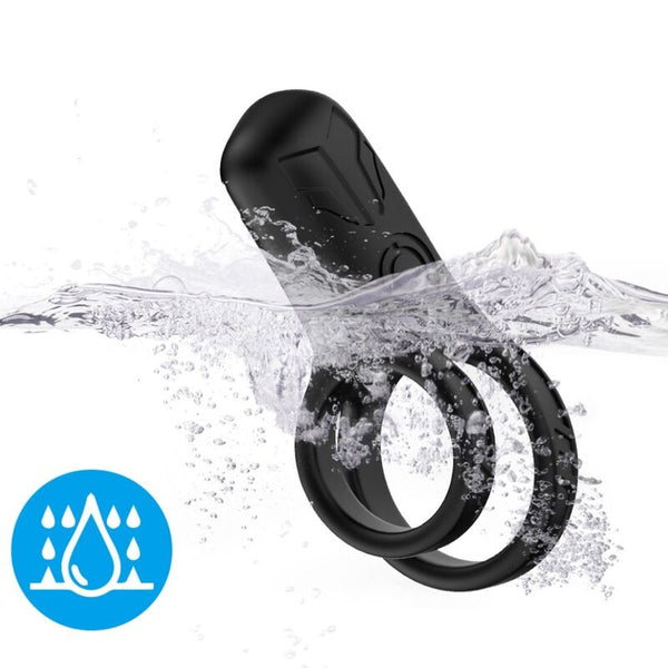 Doble anillo vibrador negro 3