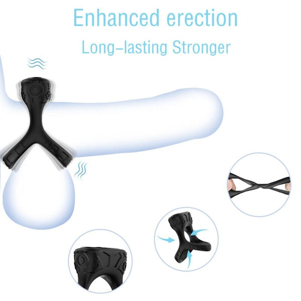 Anillo vibrador y multiposición negro