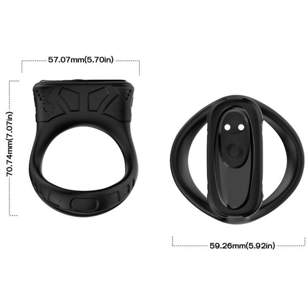 Anillo vibrador y multiposición negro