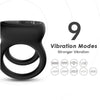 Doble anillo vibrador negro 2