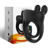 Anillo vibrador rabbit negro