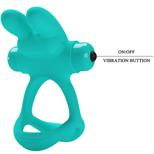 Dante anillo vibrador rabbit verde