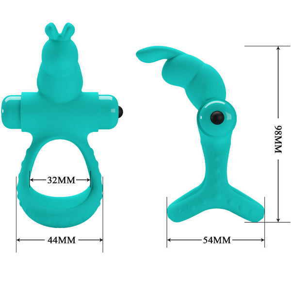 Figgy anillo vibrador rabbit verde