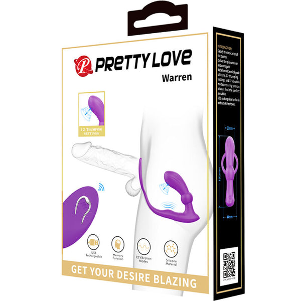 Warren anillo y vibrador anal violeta