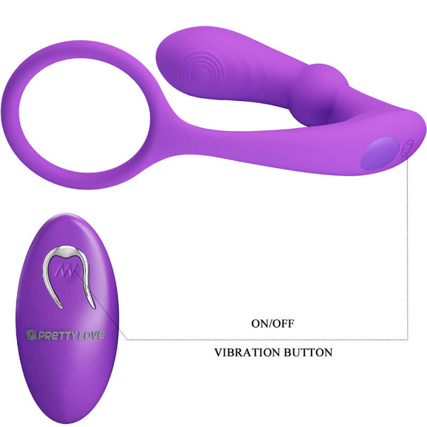Warren anillo y vibrador anal violeta
