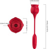 Succionador clítoris y vibrador rojo armony roseknigth
