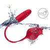 Vibrador rojo armony roselip estimulador clítoris con lengua 10 modos y
