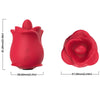 Rosa vibrador estimulador con lengua clítoris 10 modos rojo