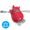 Rosa vibrador estimulador con lengua clítoris 10 modos rojo