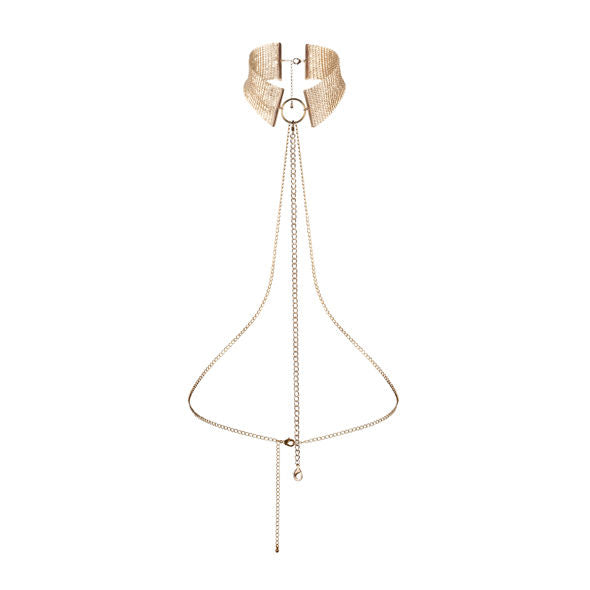 Bijoux désir métallique collar metlico dorado