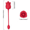 Succionador y vibrador armony rosa 2 en 1 estimulador 10 modos con cola rojo