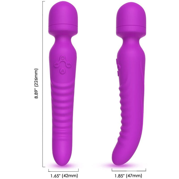 Mission masajeador y vibrador efecto calor violeta