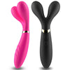Y wand masajeador y vibrador cabeza doble negro