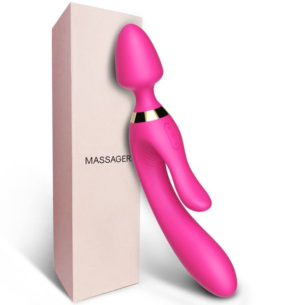 Masajeador y vibrador rabbit fucsia