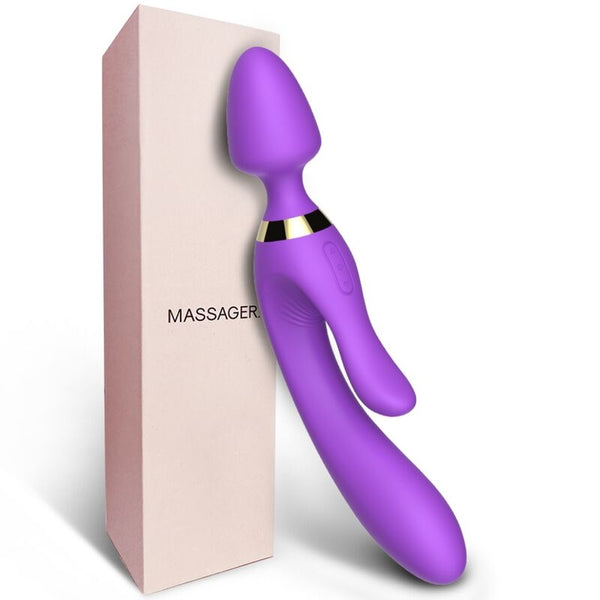 Masajeador y vibrador rabbit violeta
