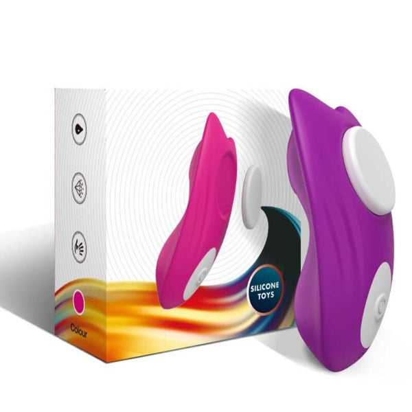 Vibrador para bragas Butterfly con control remoto violeta
