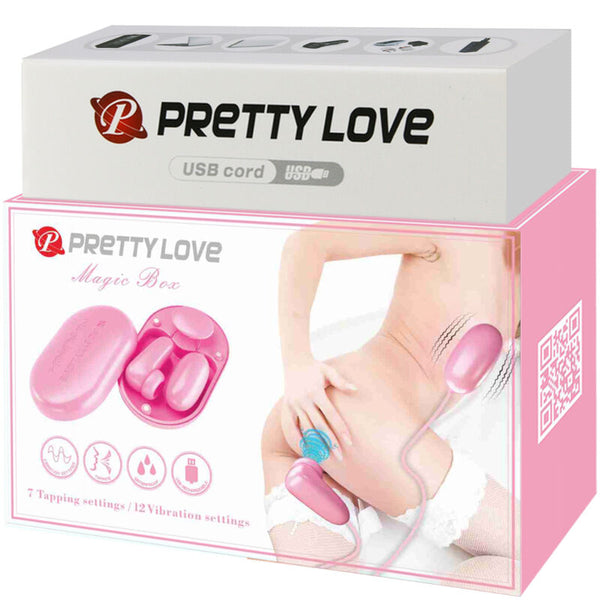 Magic box bala vibradora y estimulador rosa