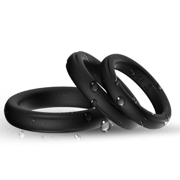 Armony triple anillo silicona negro