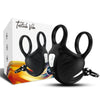 Manta anillo vibrador testículos control remoto negro