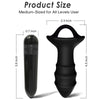 Kylin dedal vibrador y plug anal control remoto negro