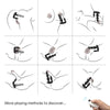 Manfun vibrador y estimulador plug anal control remoto negro