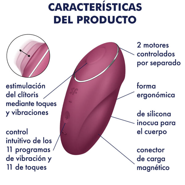 Tap y climax 1 vibrador lay on gris