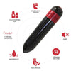 Rocket bala vibradora control remoto negro