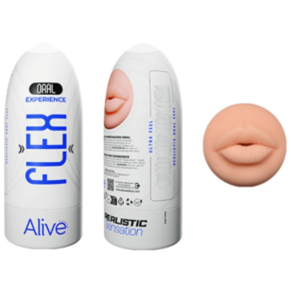 Alive flex masturbador masculino boca talla m