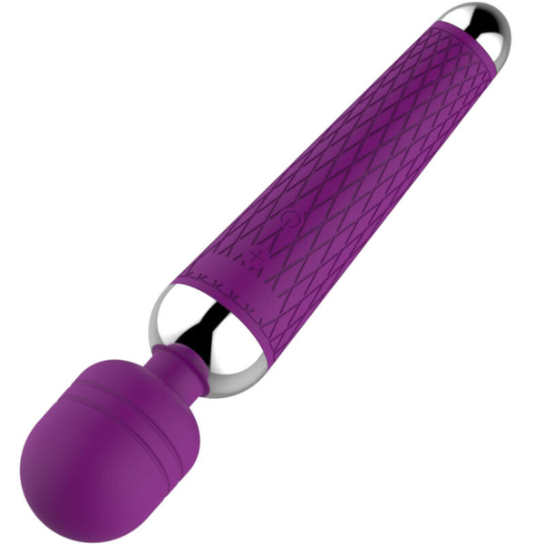 Masajeador y vibrador cabeza flexible violeta
