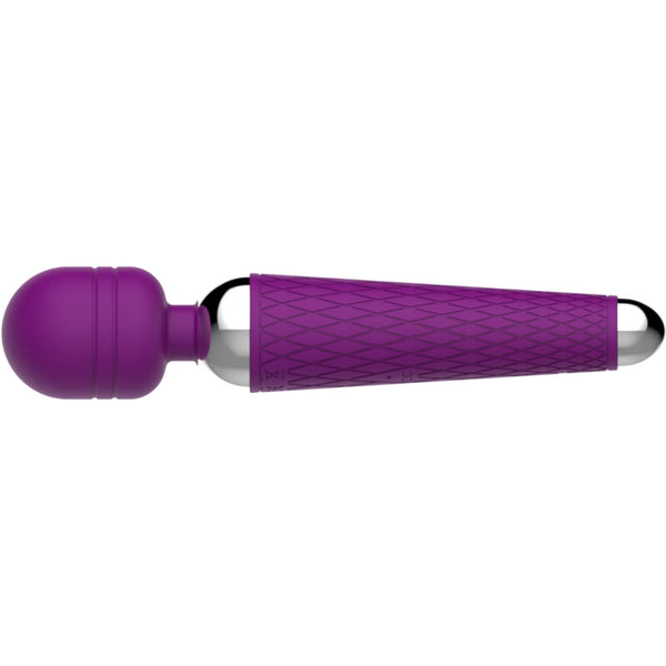 Masajeador y vibrador cabeza flexible violeta