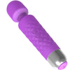 Mini masajeador y vibrador violeta