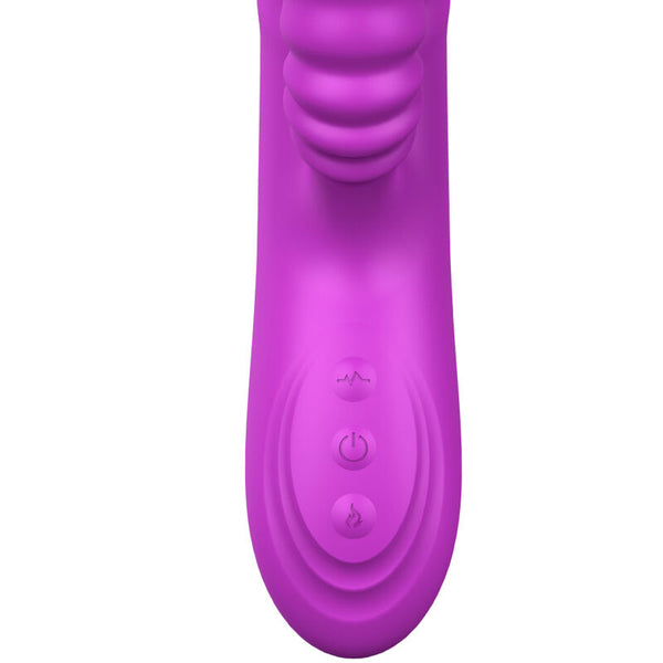 Angelia vibrador multifunción con lengua estimuladora efecto calor violeta