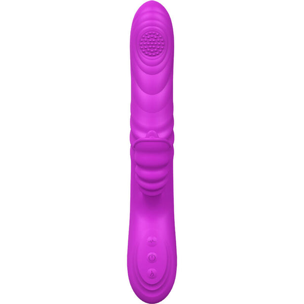 Angelia vibrador multifunción con lengua estimuladora efecto calor violeta