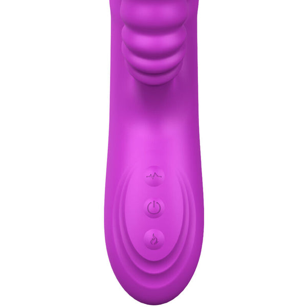 Angelia vibrador multifunción doble lengua efecto calor violeta