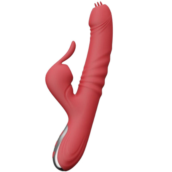 Vibrador y succionador armony suck con lengua estimuladora burdeos