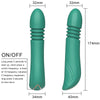 Vibrador para Punto G con movimiento de empuje verde