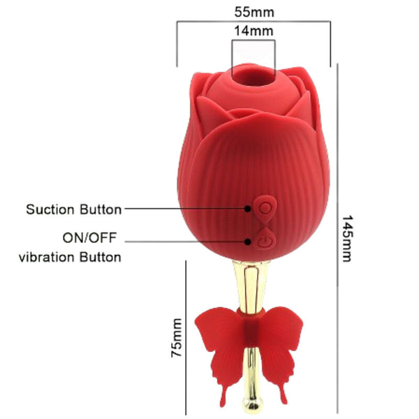 Succionador rojo armony butterfly flower
