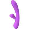 Chelsea vibrador y estimulador flexible violeta