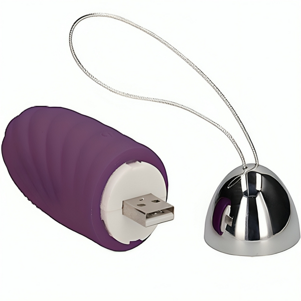 Jiuuy huevo vibrador granular control remoto violeta