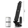Vibrador realístico control remoto negro 21 cm o 4 cm