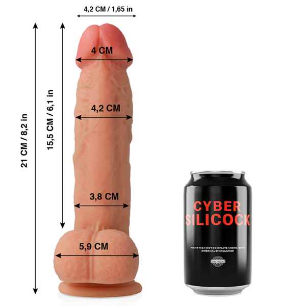 Cyber saul realístico silicona líquida 21 cm o 4.2 cm