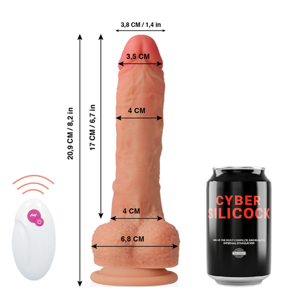 Cyber realístico control remoto mr rick 20.9 cm o 4 cm